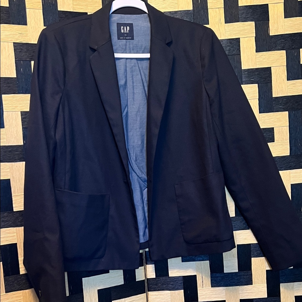 GAP Black Women's Single-Breasted Blazer